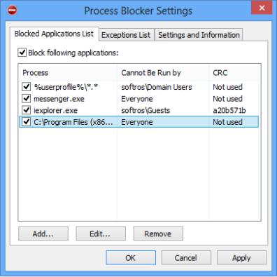 Process Blocker